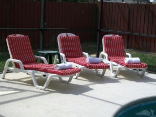 Pool Area with Sun Loungers